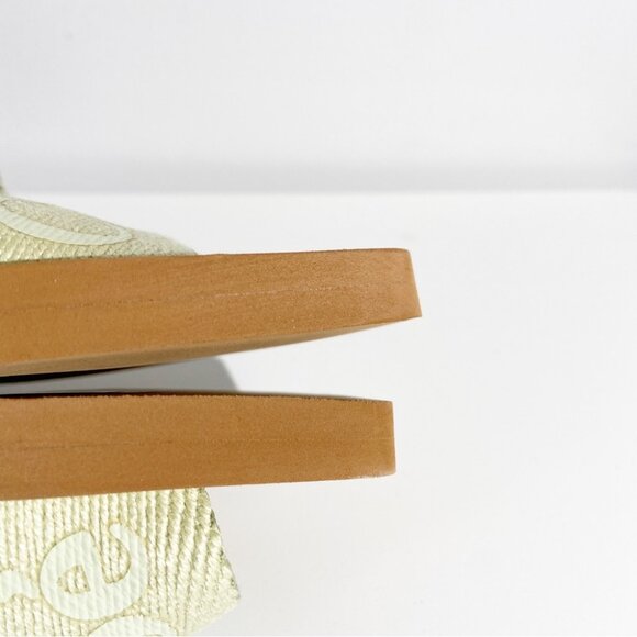 New CHLOÉ Woody Flat Mule In Hazy Green - Picture 10 of 12